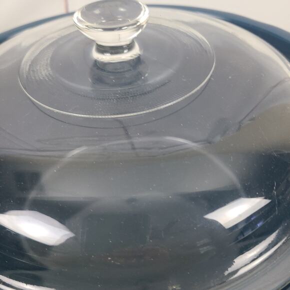 Rival 5 QT Crock Pot Slow Cooker Replacement Stoneware Insert with Lid Dark Blue - Picture 3 of 9